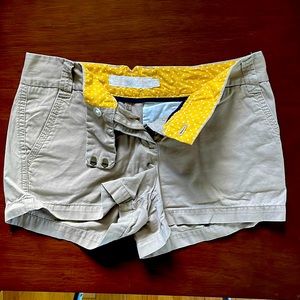 J Crew khaki chino shorts